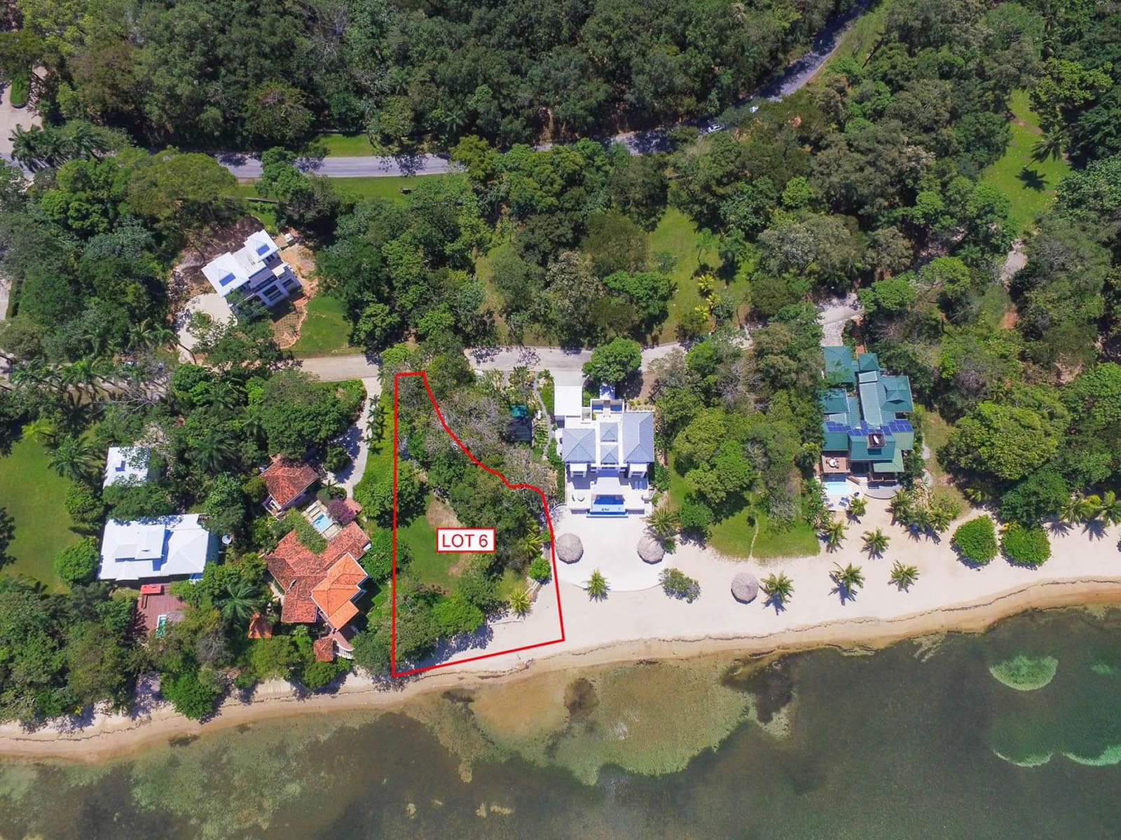 0.42 Acre Beachfront Lot for Sale, Lawson Rock, Roatan 7th Heaven